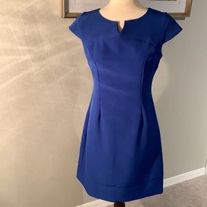 Blue small sleeves dress